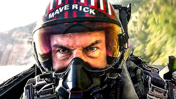 Maverick pilot helmet close-up with oxygen mask